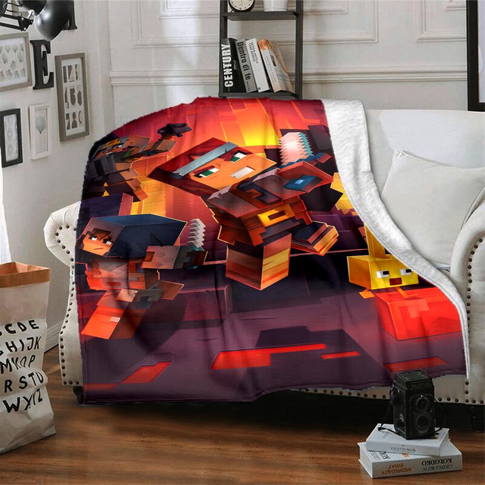 Minecraft Blanket Comfortable Perfect for Seaside Sofa Couch All-Season Use Modern Best Holiday Gift for Friends Family