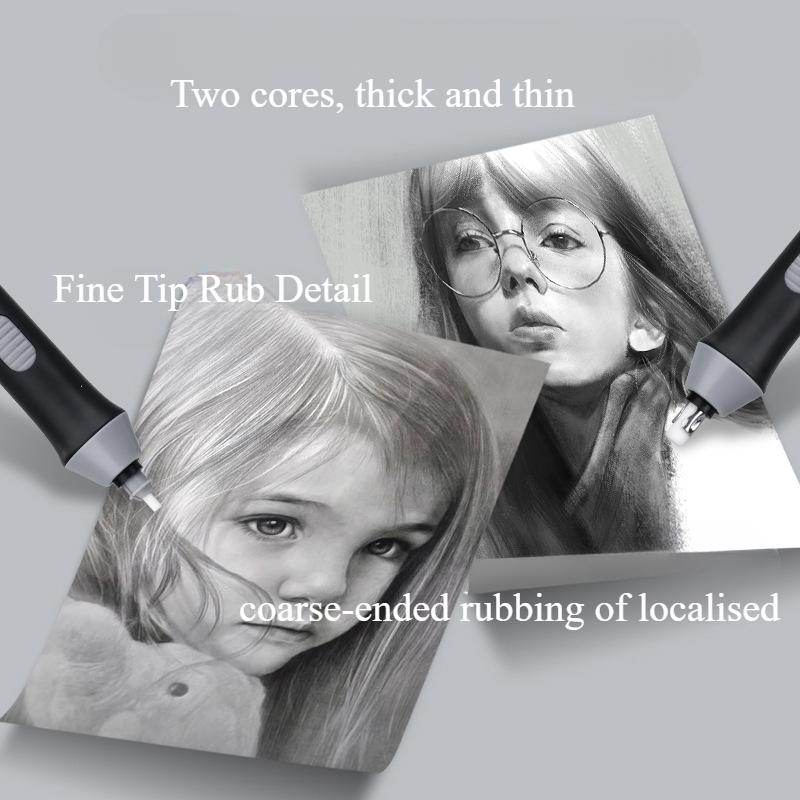 Electric Sketching Highlights Art Students With Clean Eraser Children Primary Schools Students Electric Rotary Eraser