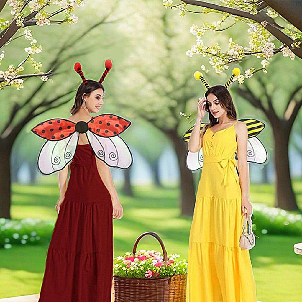 Lady Bug Wing Costume Accessories for Women and Girls Girls Costume Accessories Cloth Insect Costume Women Insect