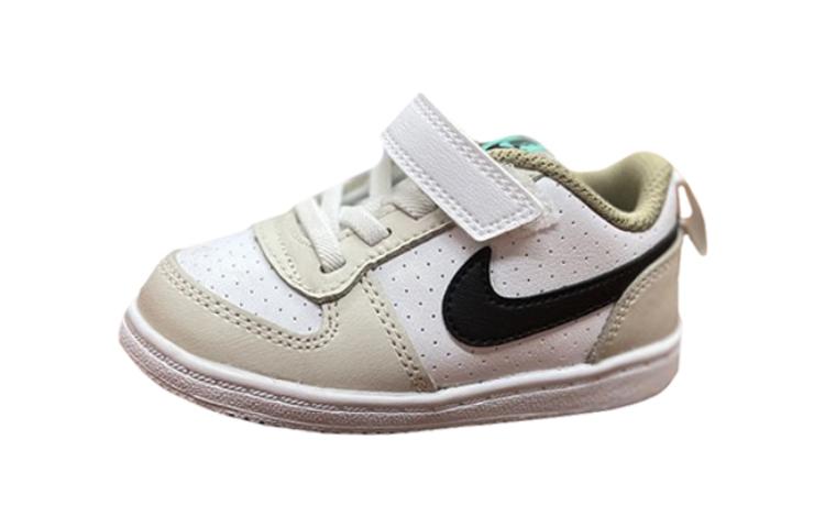 

Nike Court Borough Abrasion Resistant Breathable Low top Skateboard Shoes Gray White Infant And Toddler DZ2788-101 27