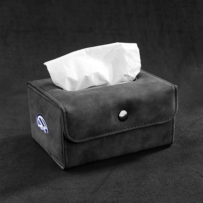 Multifunctional Leather Tissue Box Car Folding Tissue Box For Volkswagen VW Scirocco GOLF MK6 Polo Tiguan PASSAT Car Accessories