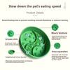 Modern Solid Pattern Silicone Slow Feeder Bowl Anti-Spill Anti-Choke Divided Food Tray Lick Mat for Cats Dogs Water Application