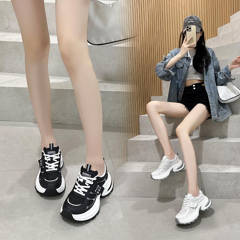 Dad shoes women's shoes 2025 spring and summer new retro platform fashion casual versatile explosion breathable mesh sneakers