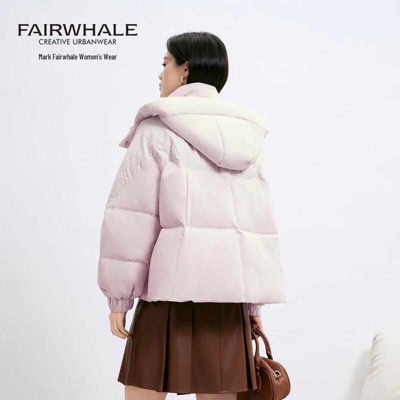 MARK FAIRWHALE Women's 2025 Hooded Short Puffer Down Jacket