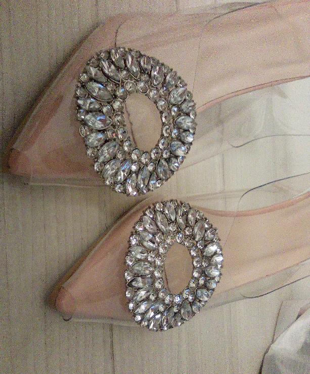 

Fashion Women Sandals Beige Square Button Rhinestone Decorative Transparent High Heels Shoes 2025 Fashion Slingback Pumps Summer 35 бежевый