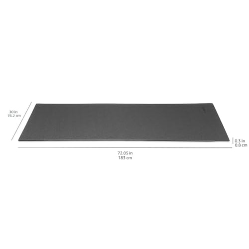 Amazon Basics High-Density Exercise Mat, 0.8 x 1.8m, Black