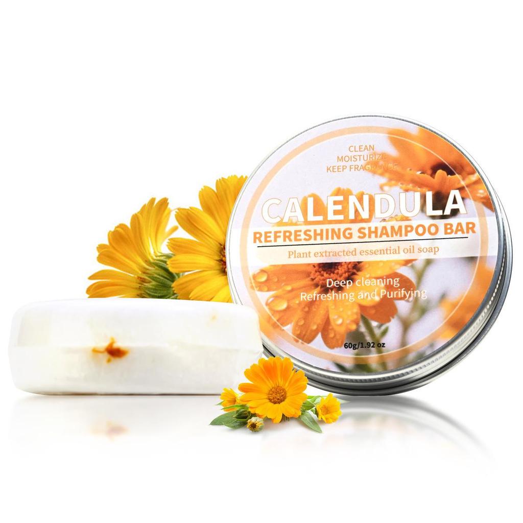 Kokosnuss & He Shou Wu Ginseng Bambuskohle Shampoo-Seife mit ätherischen Ölen & Zypressenblatt