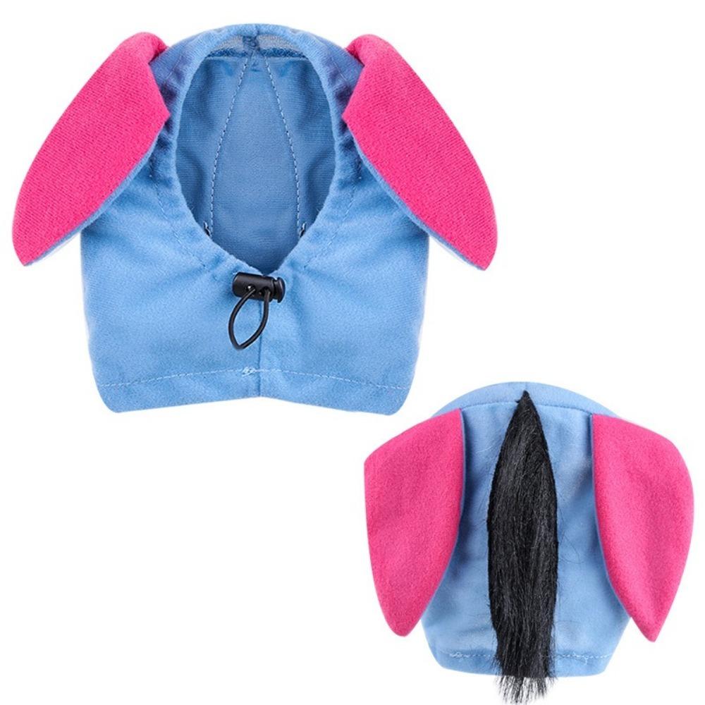 

Sound Insulation Stupid Donkey Hats Noise Reduction Pet Caps 2025 Dog Cat Hat Four Seasons L синій