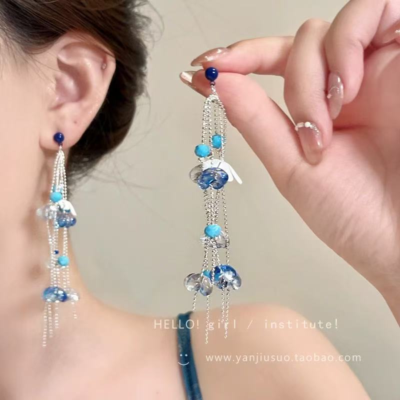 Color Dopamine Earrings, Sweet Super Fairy Temperament, Simple Personality and High Value Niche Earrings