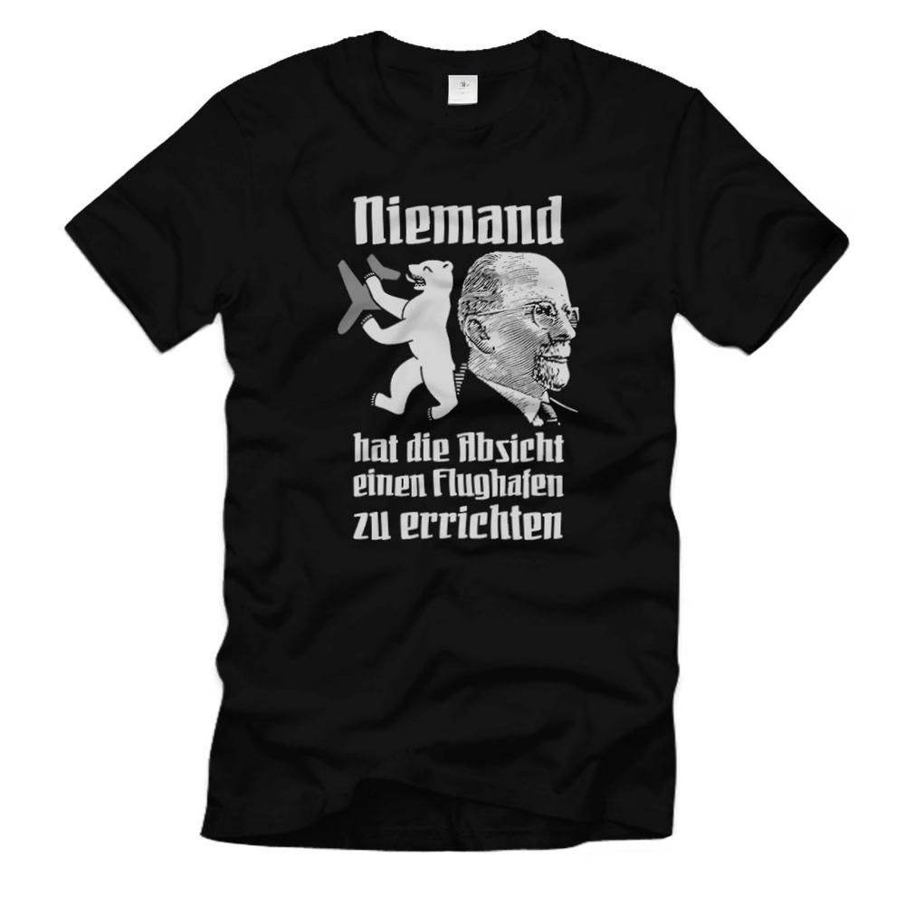 Berlin Airport Walter Ulbricht build bodge the construction GDR Fun Humour T-Shirt #33366 S разноцветный