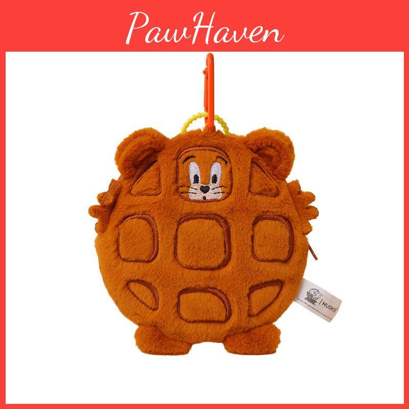 Jerry Card Plush Bag Tom And Jerry Waffle Cartoon Saddlebag Storage Document