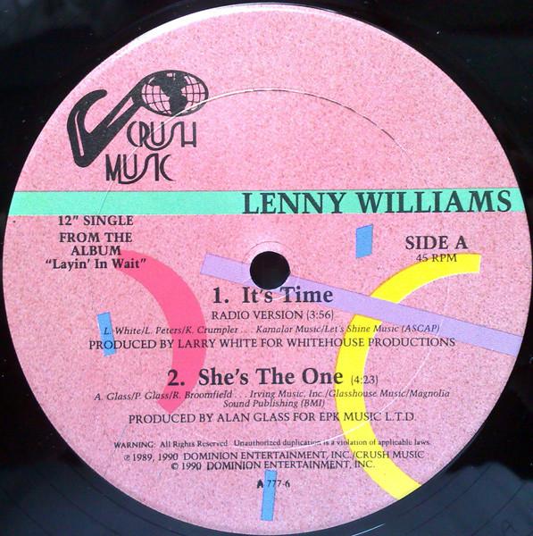 

12inch Record LENNY WILLIAMS - It s Time A7776 Crush Music 1990 US Soul/Funk Used