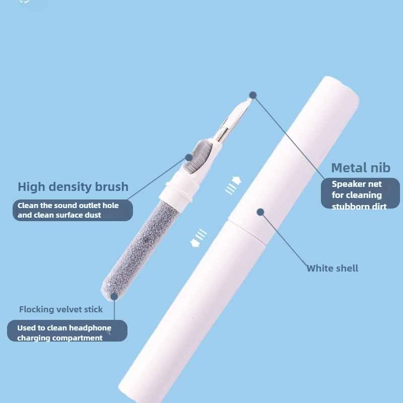 Bluetooth Earbuds Cleaning Pen Multi-Function Dust Removal Tool Earphone Cleaning Brush for AirPods/Headphones Portable Hygienic Accessory Kit