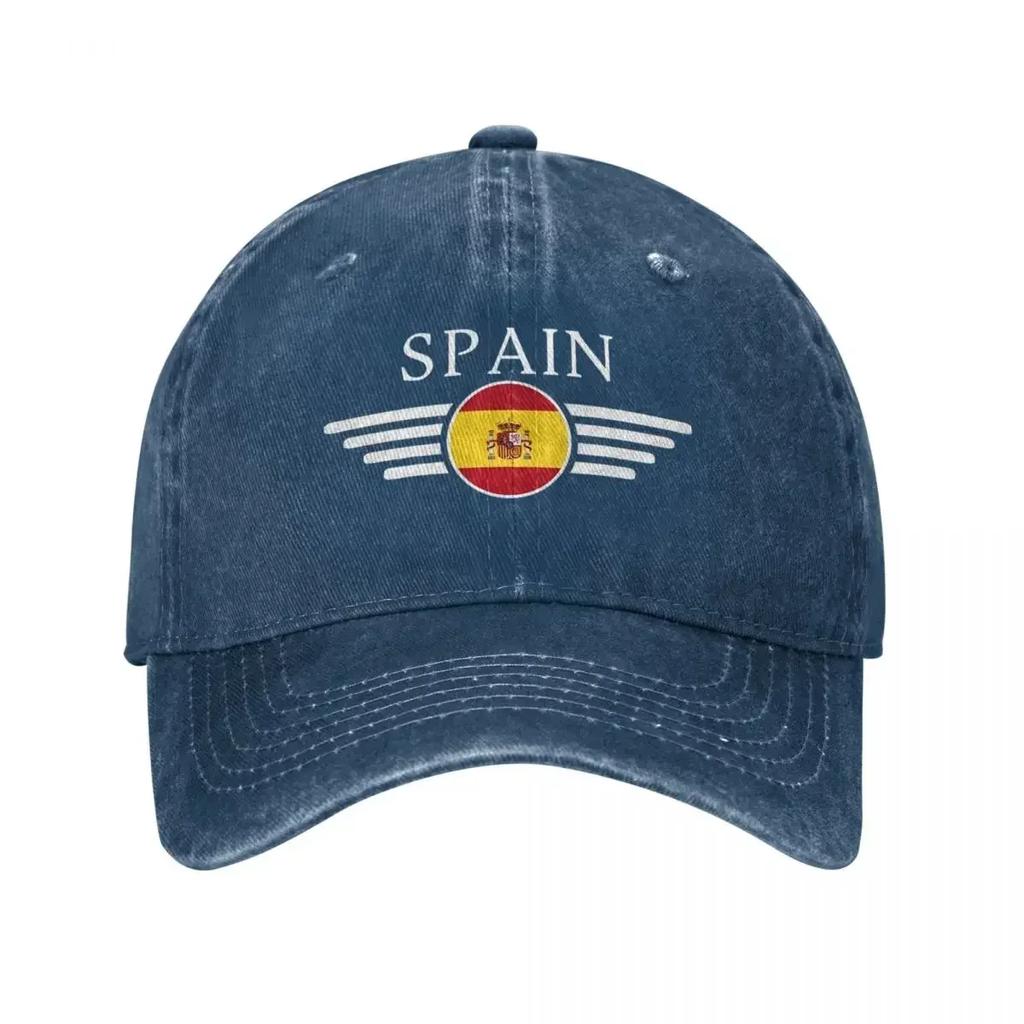 Espana Spain High-end Unisex Women Baseball Cap Distressed Denim Caps Hat Vintage Outdoor Workouts Headwear