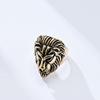 European and American Retro Style Titanium Steel Lion Head Ring Stainless Steel Male Lion Ring