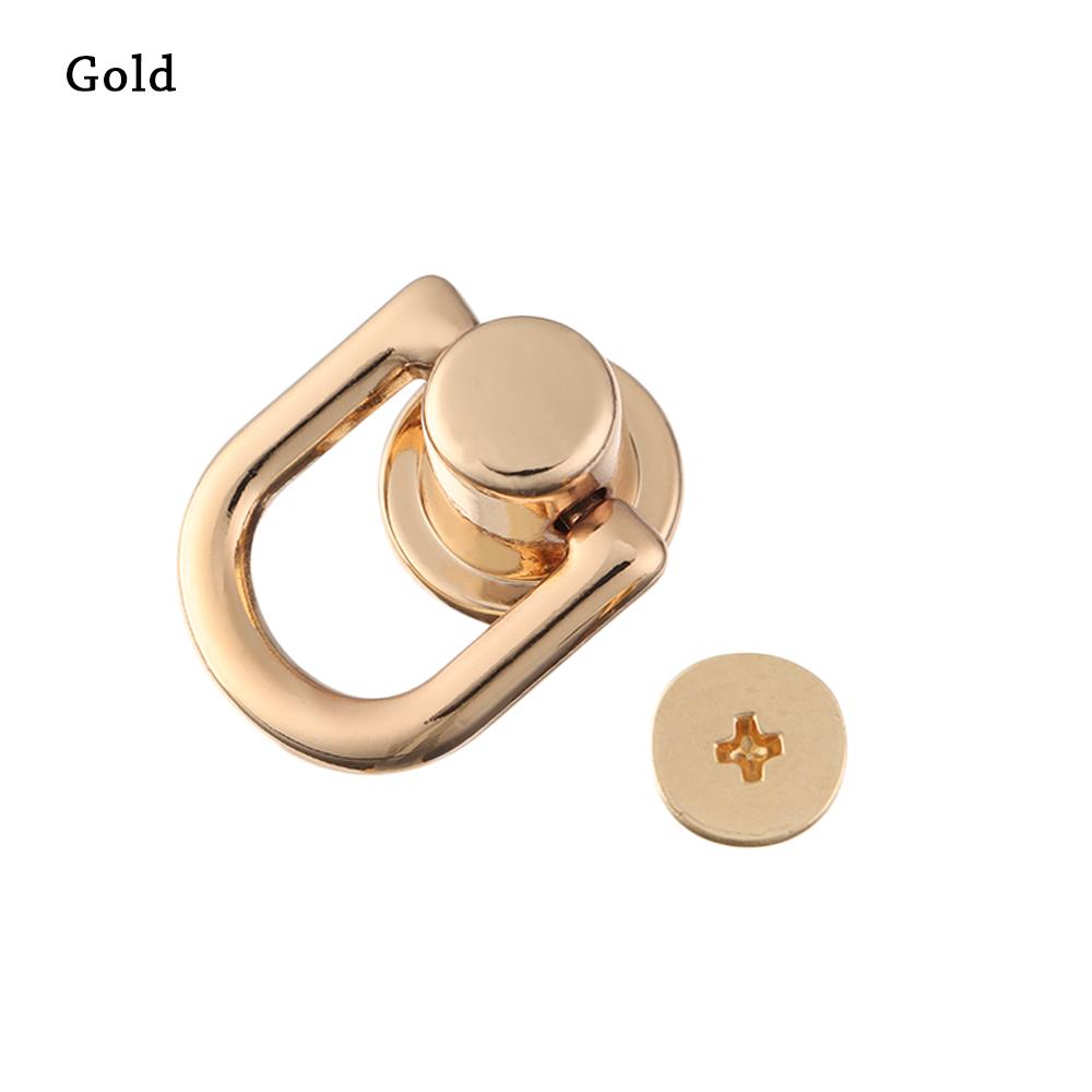 

1Pcs Metal Bag Rivet Nail Buckle Studs Button Handbag Belt Hanger Leather Craft Luggage Bag Buckle Tong Snap Hardware Accessory золотой