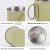 Minna Portable Stainless Steel Folding Camping Cup (2-Pack)