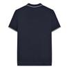 LAMBRETTA Mens Greco Striped Knitted Short-Sleeved Polo Shirt