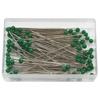 100-Piece Set: 38mm Glass Head Pins in 10 Colors for Sewing and Quilting