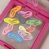 10Pcs Girl Hairpins Macaron Color Star Bone Heart Shape No Sharp Edges Secure Hold Hair Pins with Storage Box