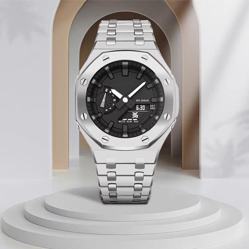 Stainless steel 316L strap kit For Casio G-SHOCK farm oak GA2100/GA2110 GA-2100 GA-B2100 metal case strap men's bracelet