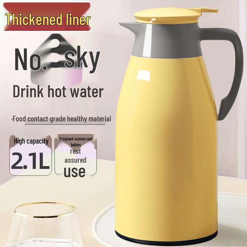 Large Capacity Press-Type Insulated Glass Liner Thermos Kettle