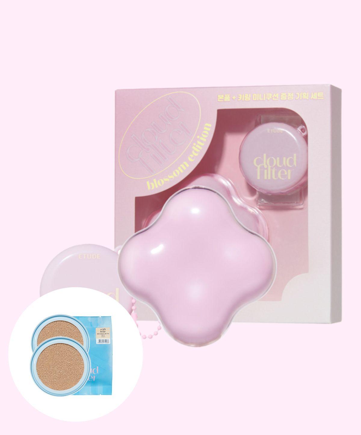 [Blossom] Cloud Filter Cushion Mini Cushion Special Set (+2 Refills Included) Blossom Special - Beige