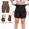 Women's High Waist Flat Angle Shaper Pants Postpartum Buttocks Lifting Body Shaping Pants Slim Shorts Waist Trainer
