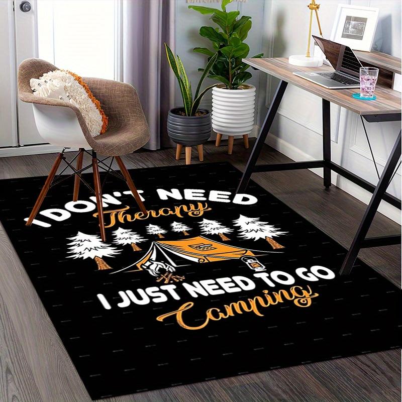Camping, Therapy, Nature Office Carpet Soft Polyester Entrance Carpet Washable Non Slip Machine Wash