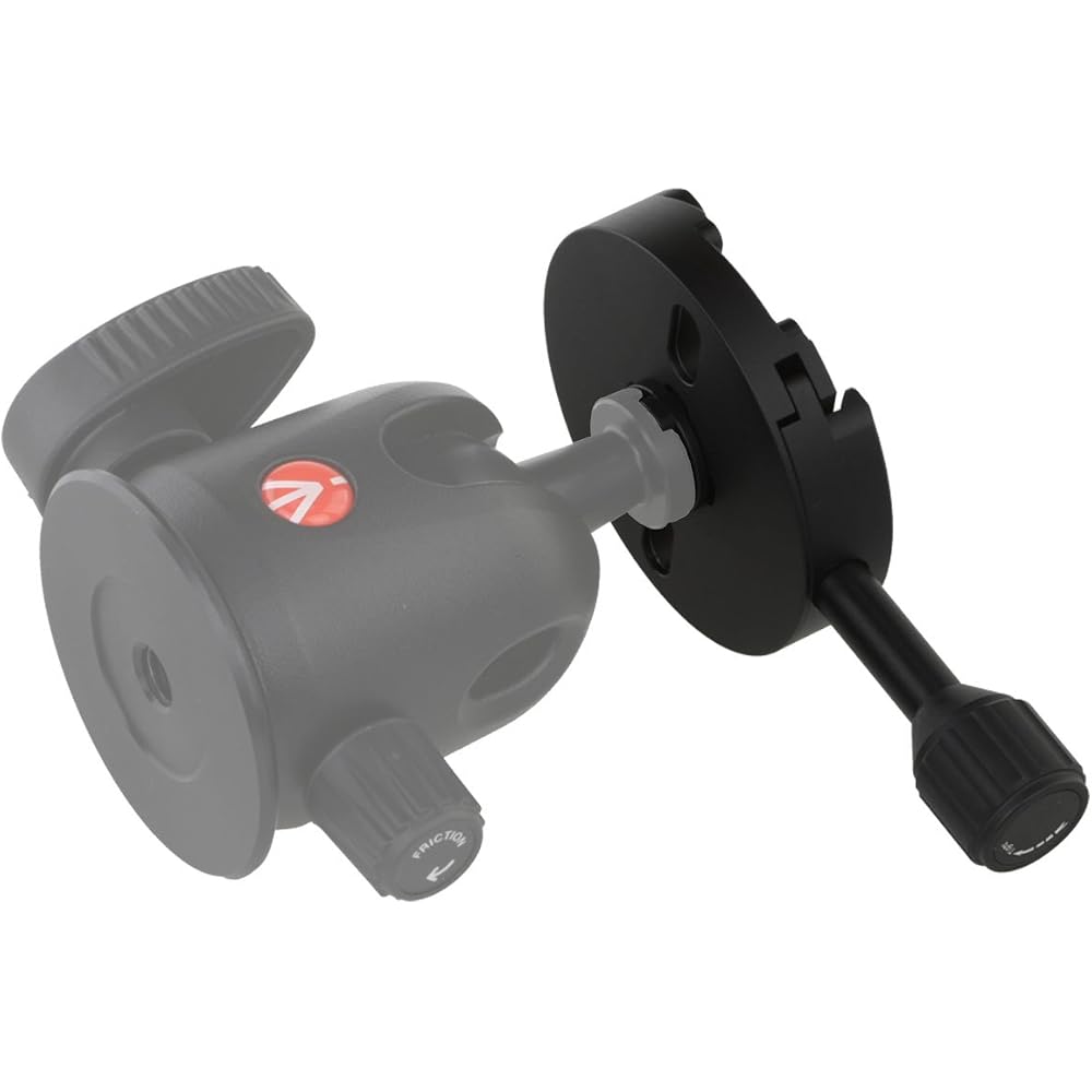 Haoge Combo Boss Adapter with CP-64 64mm Arca-Swiss Compatible Quick Release Clamp for Manfrotto Tripod Ball Head Clamp Replacement