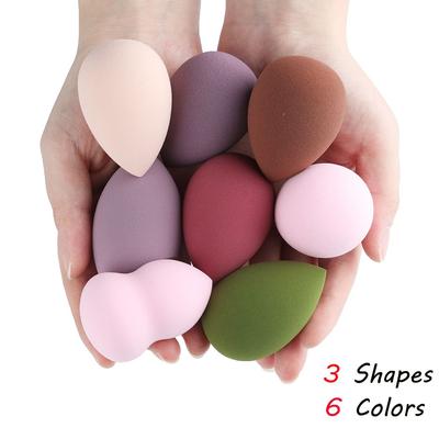 3 Shapes Waterdrop Multi-color Cosmetic Puff Makeup Sponge Foundation Powder Puff Blending Sponges