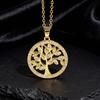 Jewelry Tree of Life Pendant Hollow Necklace Women's Niche High-end Clavicle Chain