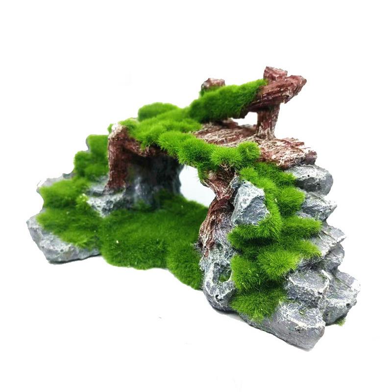 1PC Resin Rockery Bridge Aquariums Decorations Aquarium Fish Decor Fish Tank Accessories Ornament