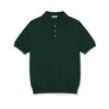Wenil Mid-On Cable Button Collar Short Sleeve Knit 4 Colors [Wask_1001]