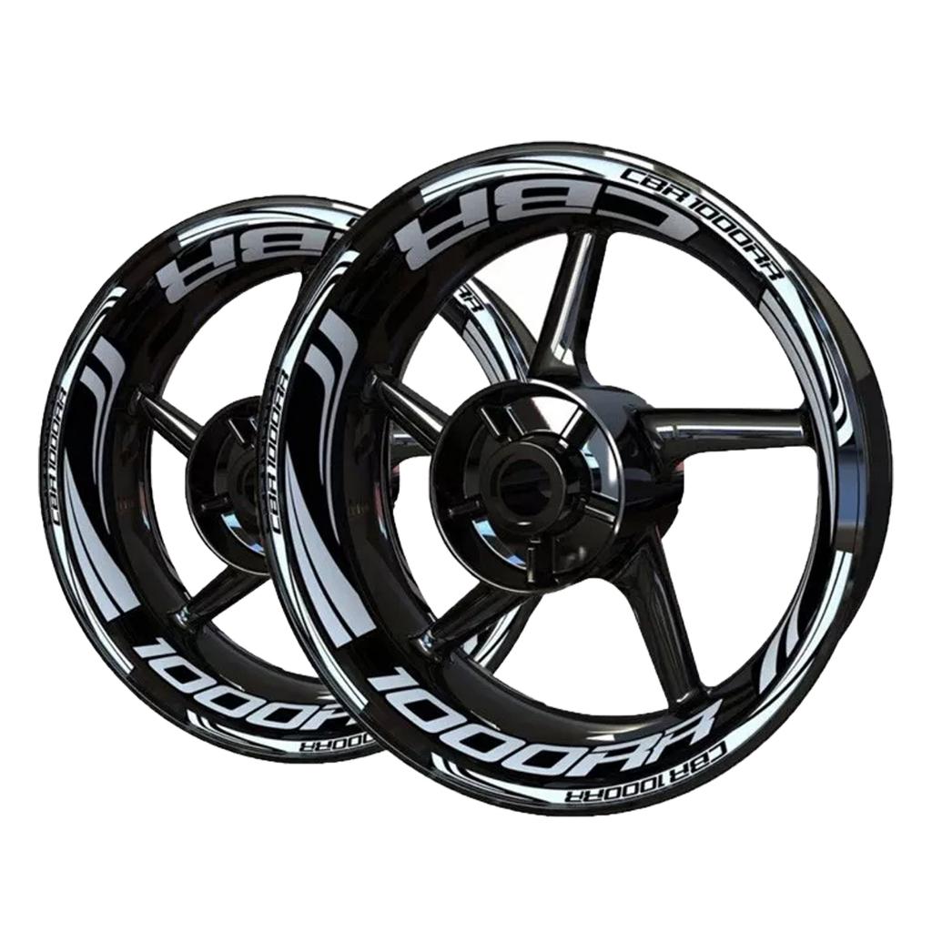 Vinyl HONDA CBR1000RR Wheel Sticker HONDA CBR1000RR Logo Motorcycle Rim Decal Stickers Set 9