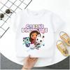 2026  Gabby Childrens Cotton Shortsleeved Boys Sports Shirt Girls Casual Top  Princess Cartoon Print Summer Tshirt