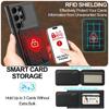 For Samsung Galaxy S23 Ultra Magnetic Case Detachable Card Holder Leather+TPU Mobile Cover