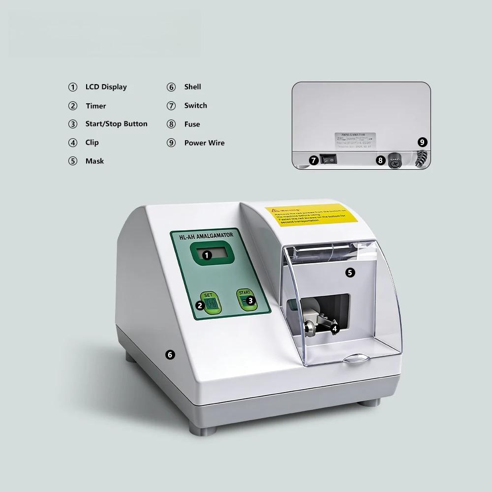 Agitatore Digitale per Laboratorio Odontotecnico Miscelatore Velocità di Miscelazione 4200 giri/min 110/220V Amalgamatore Digitale Amalgama Attrezzatura Dentale