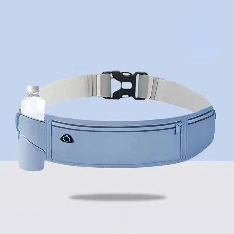 Waterproof Running Waist Belt With Three Pockets And Headphone Port Perfect For Jogging Hiking Outdoor Fitness Workouts