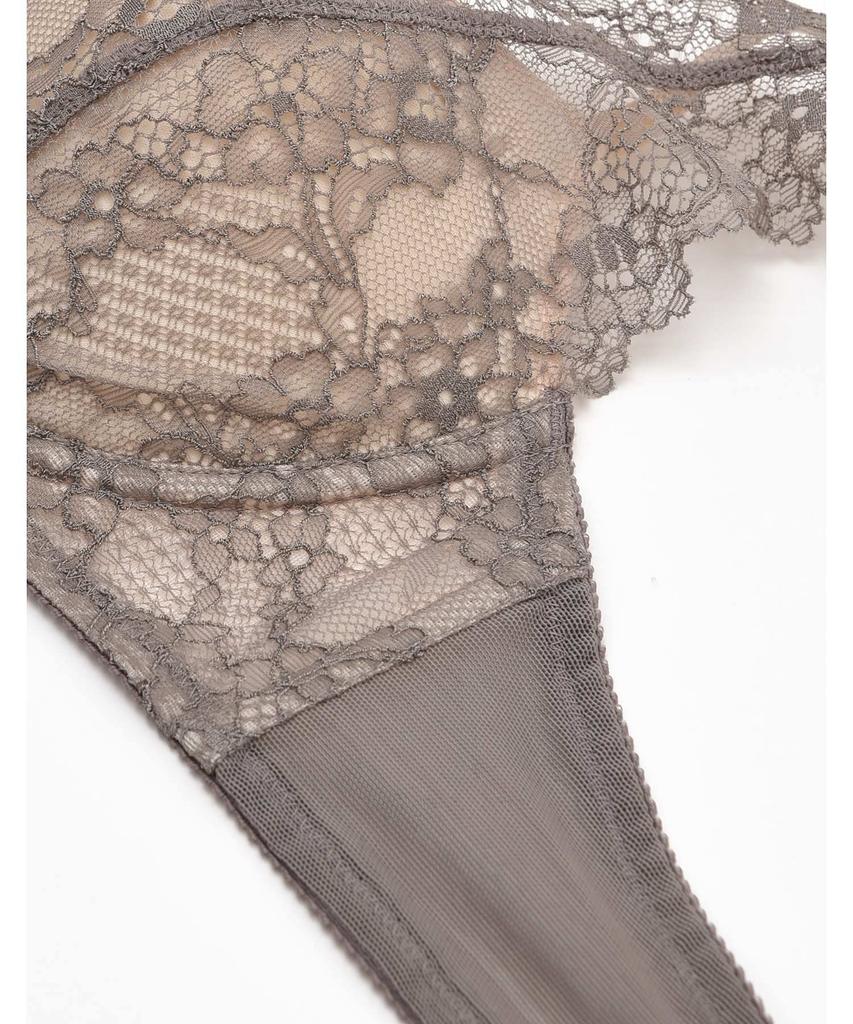 fits up to G pushes neat sides Large size Wacoal bra BZM328 GY D75 [Amphi/Wacoal] Bra, cup, up, [BZM328 series] Women's