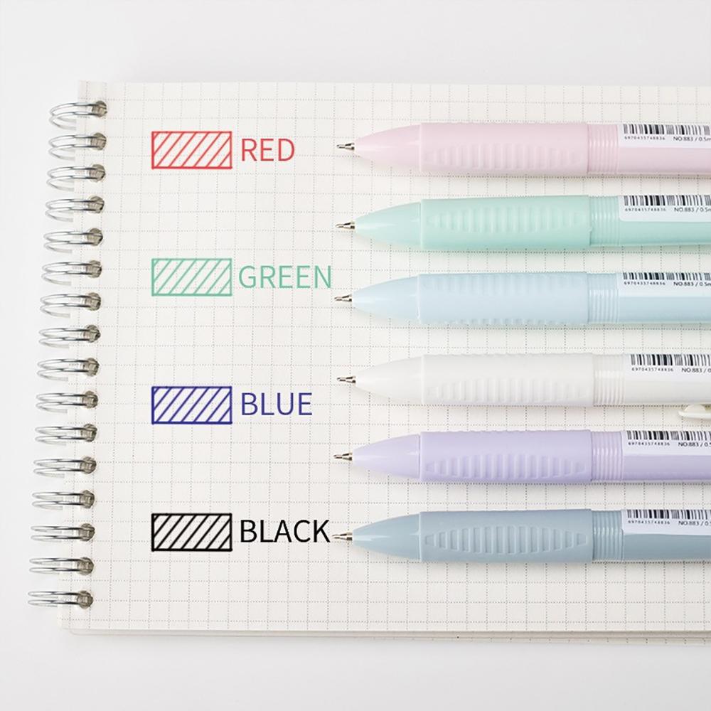 6pcs 4 in 1 MultiColor Pen Creative 0.5mm Ballpoint Pen Colorful Retractable Ballpoint Pens Multifunction Pen Writing Stationery