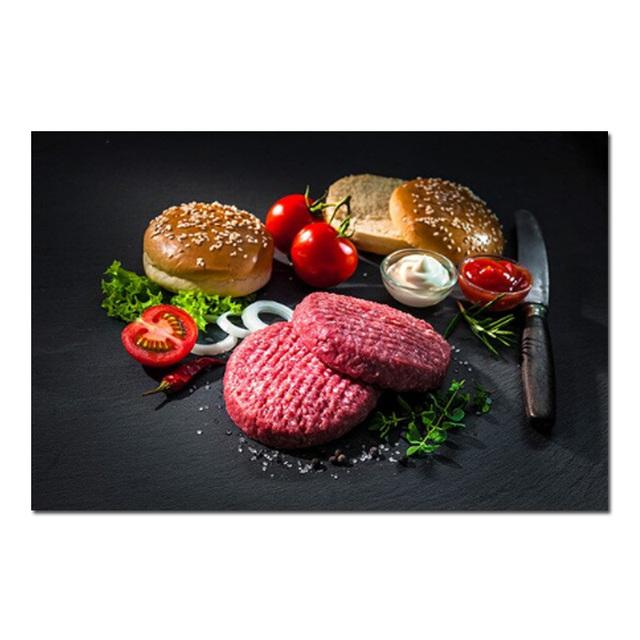 Vegetable Grains Koření Kuchyň Malba na plátno Skandinávské Plakáty a obrazy Nástěnné umění Obraz do obývacího pokoje Domácí dekorace Bez rámu