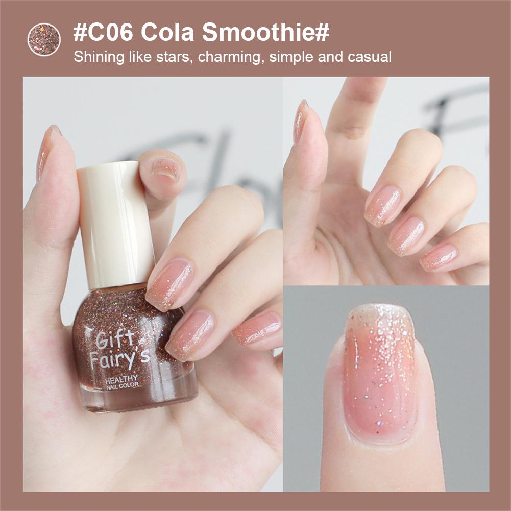 Water-Based Peelable Nail Polish No-Bake Nail Polish Nude Long Lasting Colorfast Nail Polish