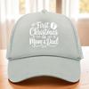 Christmas Pattern Mesh Baseball Cap with Rope & Hot Stamped Logo - Sunshade Trucker Hat