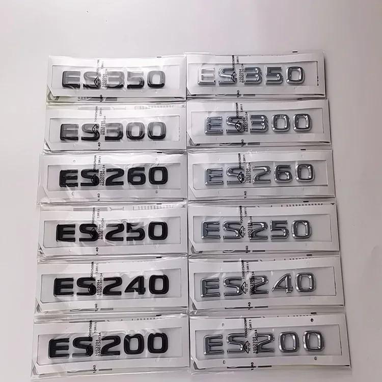 ABS Car Trunk Emblem Letter Decal Badge Rear Sticker Styling Accessories for Lexus ES200 ES240 ES250 ES260 ES300 ES350 VH6
