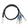 100G QSFP28 DAC Cable 1 Meter Transmission Distance QSFP28 To 4 SFP28 100G Speed Direct Attach Cable for Big Data Device