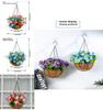 Woondecoratie Kunstbloem Hangmand Met Vlindervorm Voor Woonkamer En Tuin