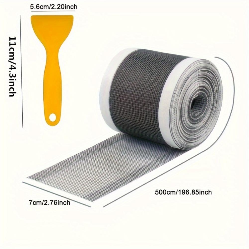 

1 рулон 196,85 дюймов, нарезаемый уловитель волос для душевого стока, самоклеящиеся наклейки для слива в полу, одноразовый сетчатый фильтр для раковины для ванной комнаты 70mmx5m/2.76x197inch