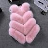 Autumn Winter Imitation Faux Fur Coat Women Waistcoat Fashion Fur Sleeveless Jacket Vest Ladies Outerwear Female Tops
