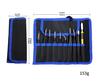 Stainless Steel Tweezers & Pry Bar Set - 10/11 Pieces with Canvas Bag